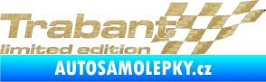 Samolepka Trabant limited edition pravá 3D karbon zlatý