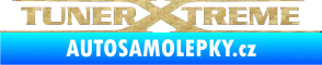 Samolepka Tuner extreme plny 3D karbon zlatý