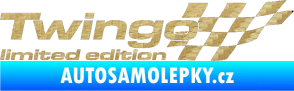 Samolepka Twingo limited edition pravá 3D karbon zlatý