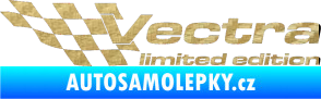 Samolepka Vectra limited edition levá 3D karbon zlatý
