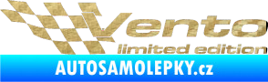 Samolepka Vento limited edition levá 3D karbon zlatý