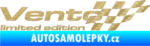Samolepka Vento limited edition pravá 3D karbon zlatý