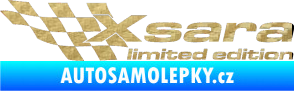 Samolepka Xsara limited edition levá 3D karbon zlatý