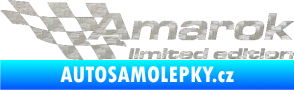 Samolepka Amarok limited edition levá 3D karbon stříbrný