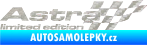 Samolepka Astra limited edition pravá 3D karbon stříbrný