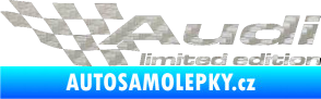 Samolepka Audi limited edition levá 3D karbon stříbrný
