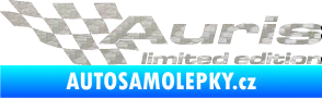 Samolepka Auris limited edition levá 3D karbon stříbrný