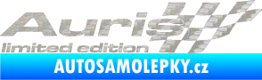 Samolepka Auris limited edition pravá 3D karbon stříbrný
