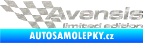 Samolepka Avensis limited edition levá 3D karbon stříbrný