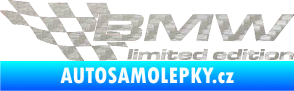 Samolepka BMW limited edition levá 3D karbon stříbrný