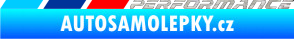 Samolepka BMW M Performance 3D karbon stříbrný