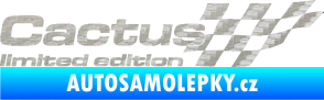 Samolepka Cactus limited edition pravá 3D karbon stříbrný