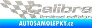 Samolepka Calibra limited edition levá 3D karbon stříbrný