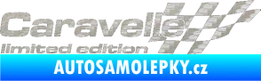 Samolepka Caravelle limited edition pravá 3D karbon stříbrný