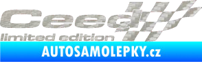 Samolepka Ceed limited edition pravá 3D karbon stříbrný