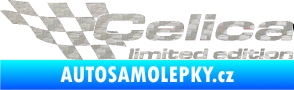 Samolepka Celica limited edition levá 3D karbon stříbrný