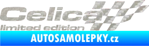 Samolepka Celica limited edition pravá 3D karbon stříbrný