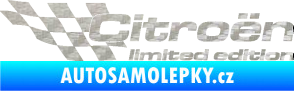 Samolepka Citroen limited edition levá 3D karbon stříbrný