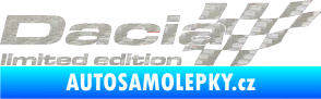 Samolepka Dacia limited edition pravá 3D karbon stříbrný