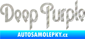 Samolepka Deep Purple 3D karbon stříbrný