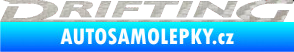 Samolepka Drifting 3D karbon stříbrný