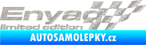 Samolepka Enyaq limited edition pravá 3D karbon stříbrný