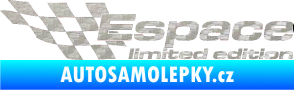 Samolepka Espace limited edition levá 3D karbon stříbrný