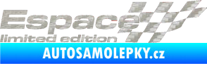 Samolepka Espace limited edition pravá 3D karbon stříbrný