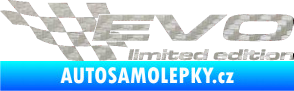 Samolepka Evo limited edition levá 3D karbon stříbrný