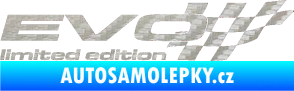 Samolepka Evo limited edition pravá 3D karbon stříbrný