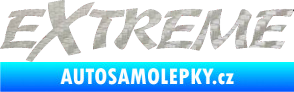 Samolepka Extreme 003 3D karbon stříbrný