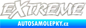 Samolepka Extreme 004 3D karbon stříbrný