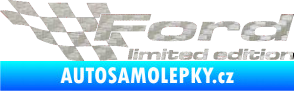 Samolepka Ford limited edition levá 3D karbon stříbrný