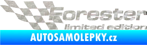 Samolepka Forester limited edition levá 3D karbon stříbrný
