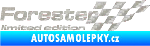 Samolepka Forester limited edition pravá 3D karbon stříbrný