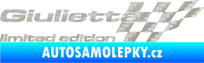 Samolepka Giulietta limited edition pravá 3D karbon stříbrný