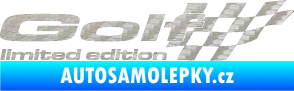 Samolepka Golf limited edition pravá 3D karbon stříbrný