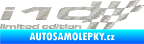 Samolepka i10 limited edition pravá 3D karbon stříbrný