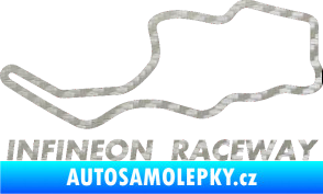 Samolepka Okruh Infineon Raceway 3D karbon stříbrný