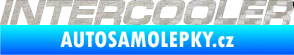 Samolepka Intercooler 3D karbon stříbrný