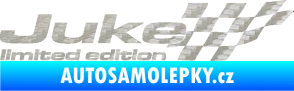 Samolepka Juke limited edition pravá 3D karbon stříbrný