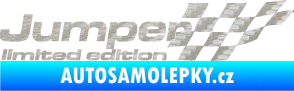 Samolepka Jumper limited edition pravá 3D karbon stříbrný