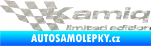 Samolepka Kamiq limited edition levá 3D karbon stříbrný