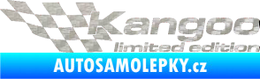 Samolepka Kangoo limited edition levá 3D karbon stříbrný