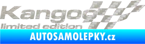 Samolepka Kangoo limited edition pravá 3D karbon stříbrný