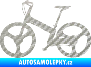 Samolepka Kolo 002 levá 3D karbon stříbrný