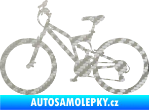 Samolepka Kolo 003 levá 3D karbon stříbrný