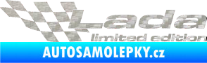 Samolepka Lada limited edition levá 3D karbon stříbrný