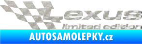 Samolepka Lexus limited edition levá 3D karbon stříbrný
