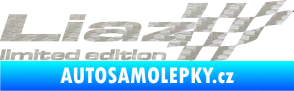 Samolepka Liaz limited edition pravá 3D karbon stříbrný